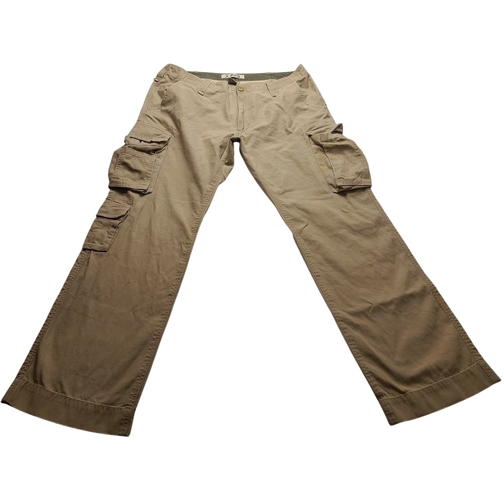 X-RAY Men's Cargo Shorts Khaki Tan 100% Cotton Multi Pocket Utility Shorts 36